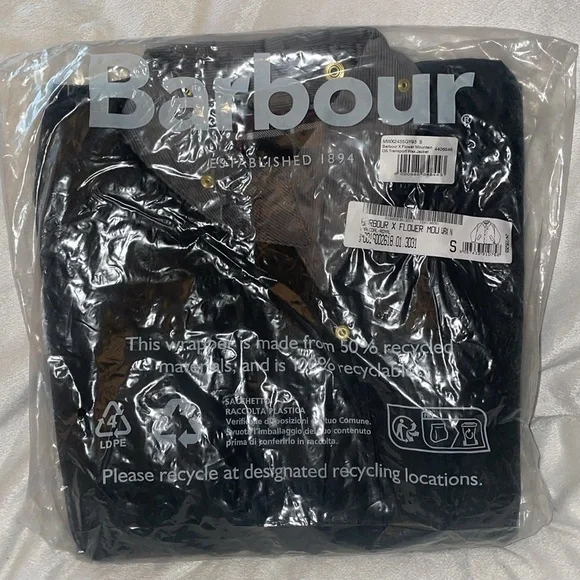 NWT BARBOUR X FLOWER MOUNTAIN Jacket in Dark grey - Picture 7 of 14